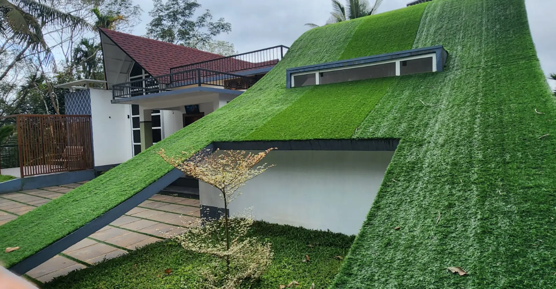 Luxury resort pool and villa